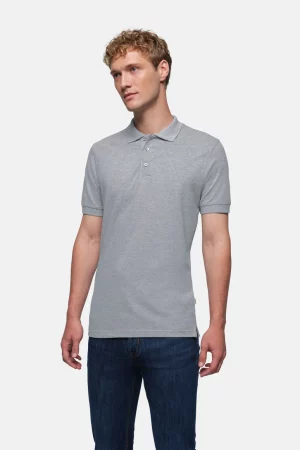 NO. 810 – HAKRO Polo Shirt Classic - 015 grau meliert