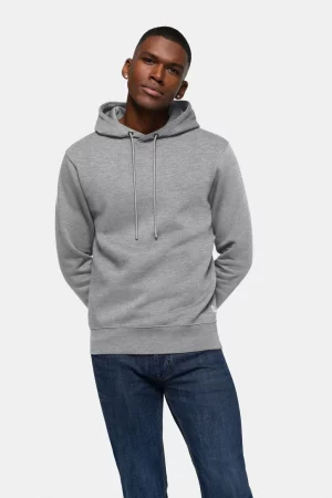NO. 560 – HAKRO Kapuzen-Sweatshirt Bio-Baumwolle - 015 grau meliert