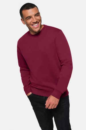 NO. 570 – HAKRO Sweatshirt Bio-Baumwolle - 017 weinrot